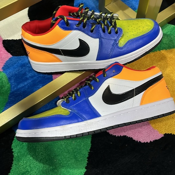 Brand new shoes for men low top super comfortable custom made thermal paint - Picture 5 of 12